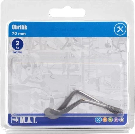 Cârlig rotativ 70 mm lucios (2 buc)