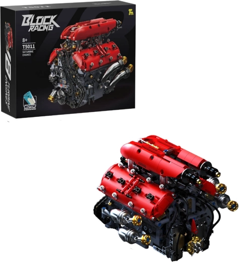 Set de construcție motor turbină V8 – 1370 piese