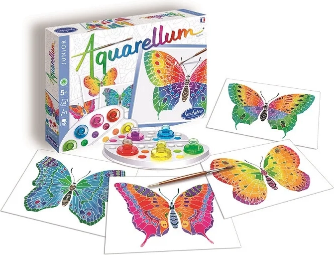 Sentosphere set creativ cu acuarele junior – fluturi