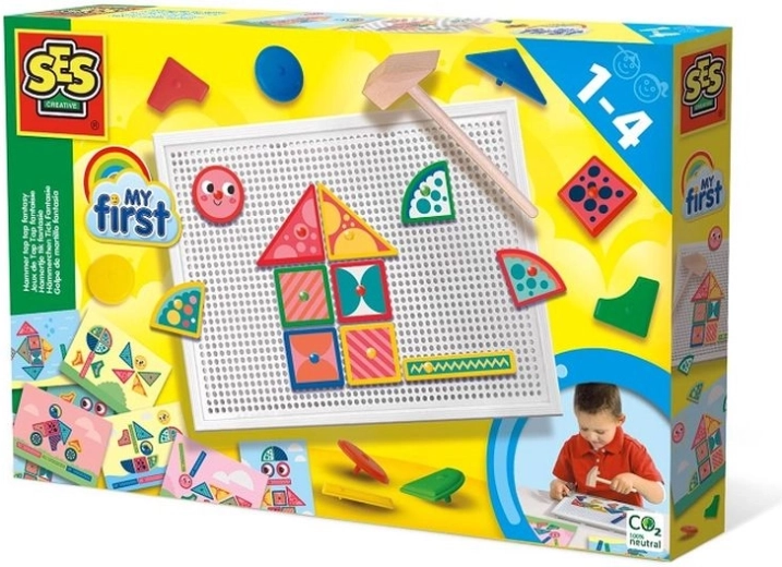 SES Creative My First stuku puku – mozaic cu bătut cuie