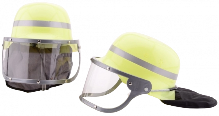 Cască de pompier cu vizieră 28 cm - 1 bucată
