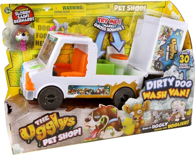 Mașină de spălat cu figurină Paskudniak – The Ugglys Pet Shop