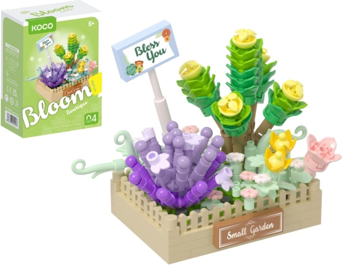 Mini kit de construcție KOCO cu suculente nr. 4, 232 de piese