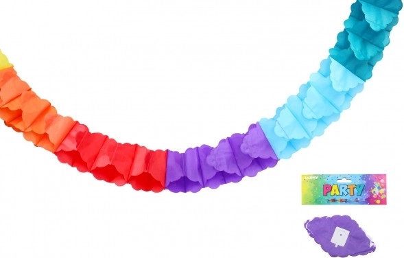 Ghirlandă colorată din hârtie 3 m