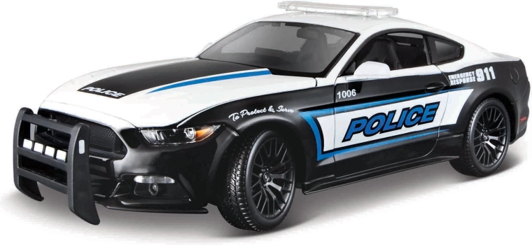 Maisto 2015 Ford Mustang GT negru-alb 1:18