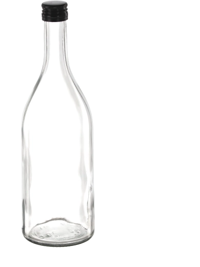 Sticlă BDR 500 ml cu capac cu filet fi 25 (8 buc.)