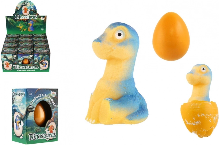 Dinozaur care eclozează și crește din ou 6 cm