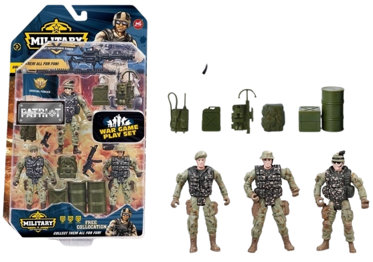 Soldăței cu accesorii – set de jucării pentru copii