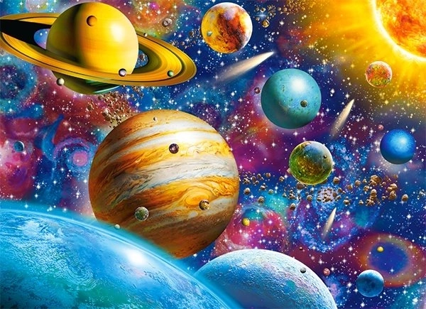 Puzzle 100 piese Odiseea Sistemului Solar