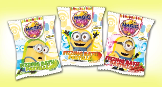 Tabletă efervescentă pentru baie MINIONS pentru copii