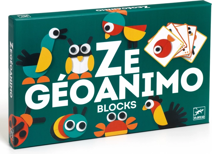 Djeco puzzle din lemn – forme geometrice