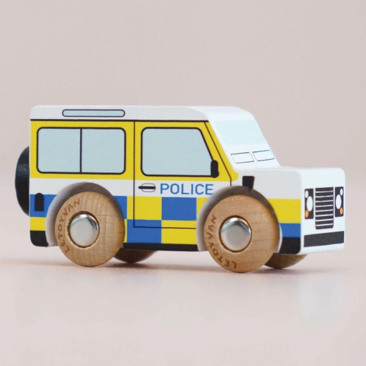 Le Toy Van mașinuță de poliție din lemn Bobby GT250