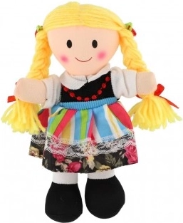 Păpușă din pânză în costum popular