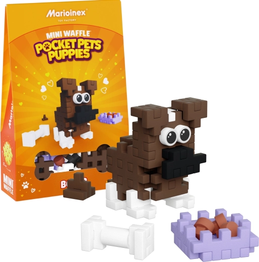 Set de construcție Mini Waffle Pocket Pets – boxer