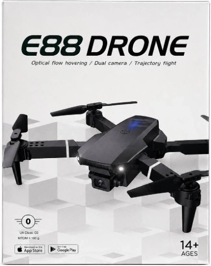 Dron E88 cu cameră duală și menținere optică a poziției