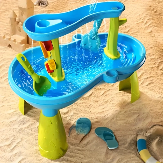 Efecte de apă în cascadă și roți rotative