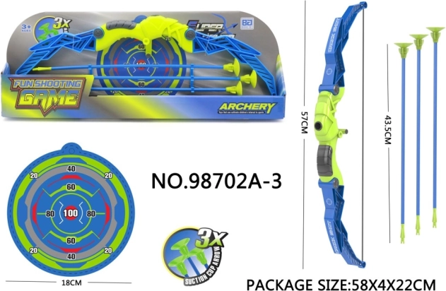 Set de tir cu arcul pentru copii cu arc și 3 săgeți