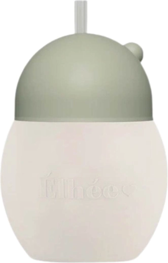 Élhée cană de învățare cu pai coconut 240 ml sand sage