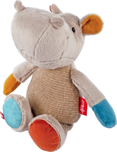Primul hipopotam de pluș patchwork 26 cm Sigikid
