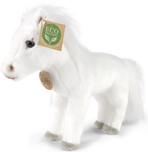 Cal de pluș alb 24 cm eco-friendly
