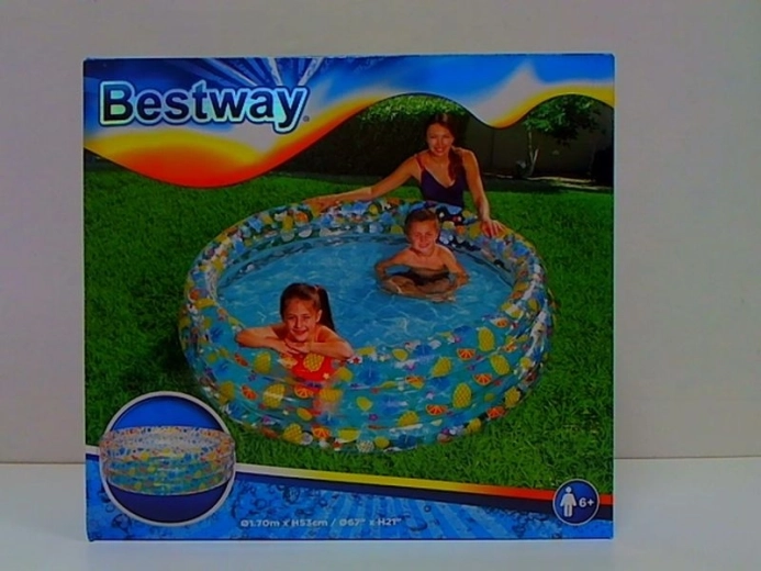 Bălănuș gonflabil pentru copii Bestway cu motiv tropical, 3 camere