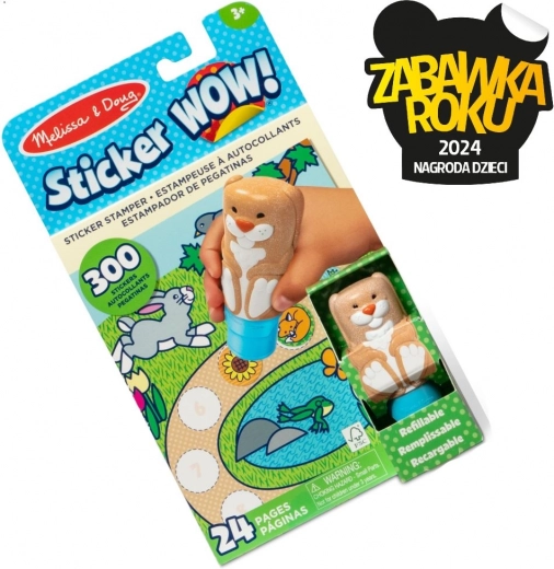 Sticker WOW! Iepuraș cu ștampile