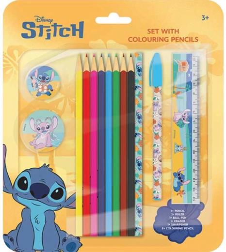 Set de creioane colorate Lilo & Stitch