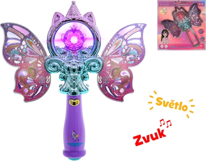 Baghetă magică luminoasă pentru micile zâne 21 cm