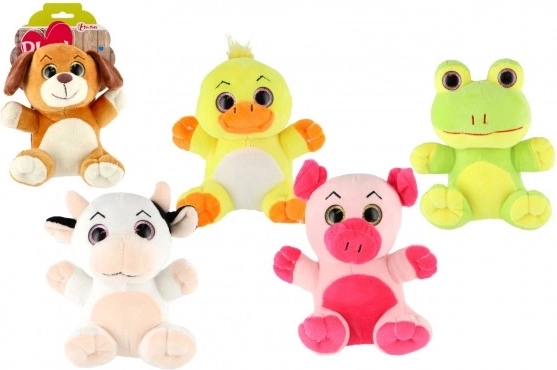 Animăluț de pluș cu ochi mari 18 cm – 5 modele