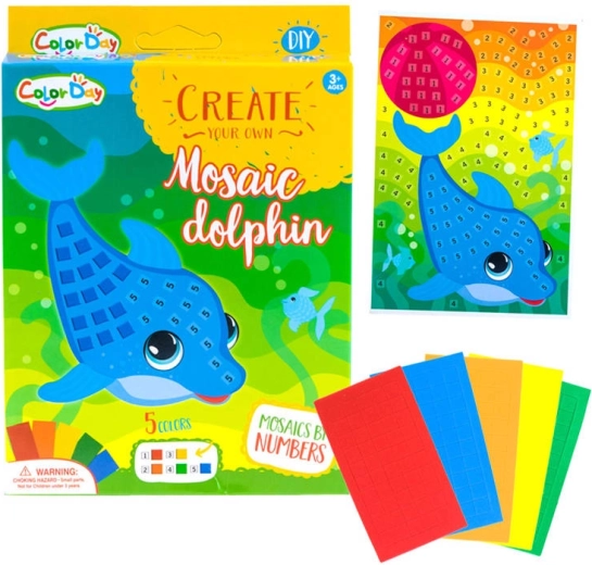 Mozaic creativ din spumă – set autoadeziv de artă – Mozaic