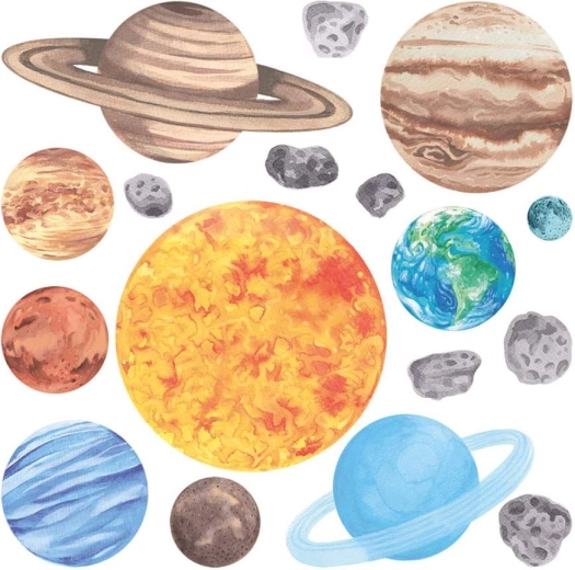 Decorațiune educativă cu toate planetele