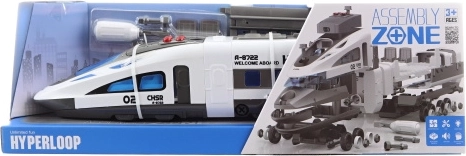 Tren cu șuruburi pe baterii, cu lumină și sunete