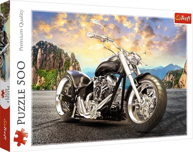 Puzzle 500 piese – motocicletă neagră