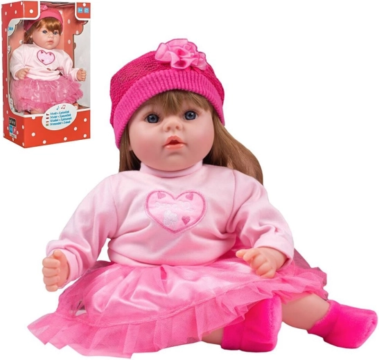 Păpușă vorbitoare și cântătoare pentru copii PlayTo Tina 46 cm (în limba slovacă)