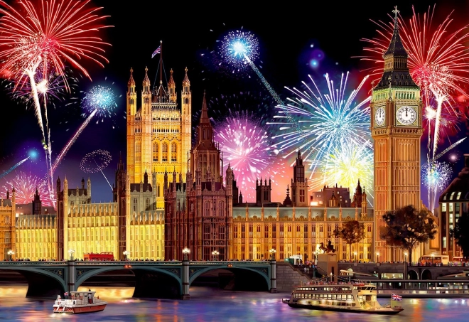 Londra noaptea, plină de culori