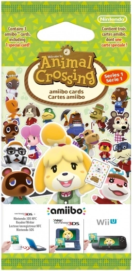 Animal Crossing amiibo carduri – seria 1 (pachet 3 carduri)