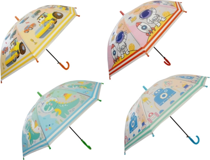 Umbrelă automată pentru copii colorată