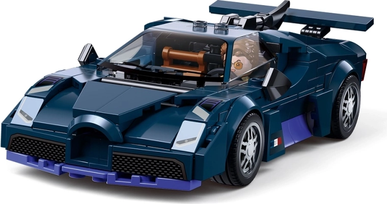 Sluban ModelBricks mașină sport albastră 1:32