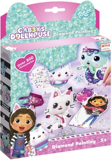 Studio cu diamante Gabby – set creativ cu pietricele