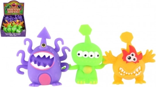 Extraterestru antistres de strâns – jucărie gelatinoasă 8–9 cm, 3 culori
