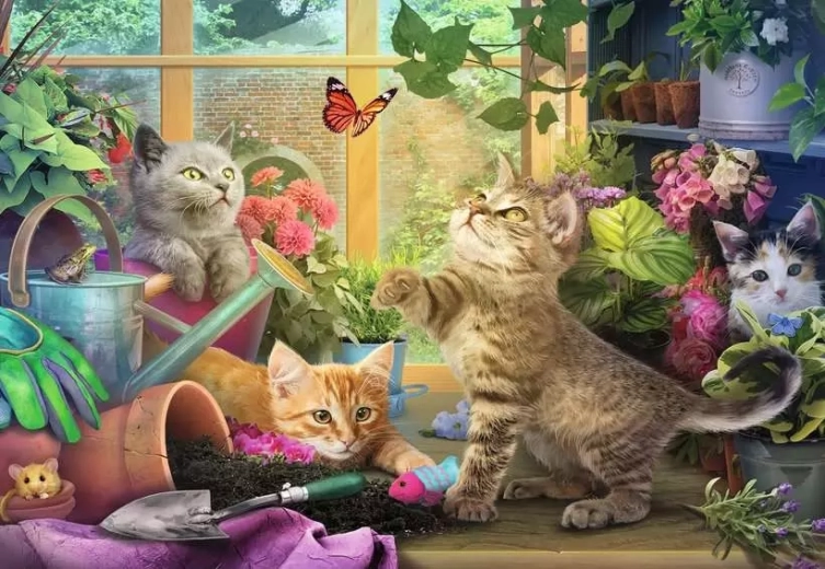 Puzzle Ravensburger Pisicuțe drăgălașe XL 200 piese