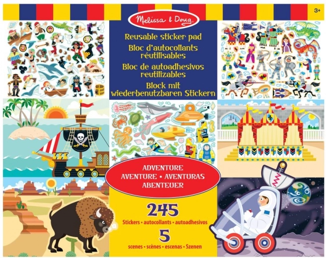 Melissa & Doug autocolante reutilizabile Aventură
