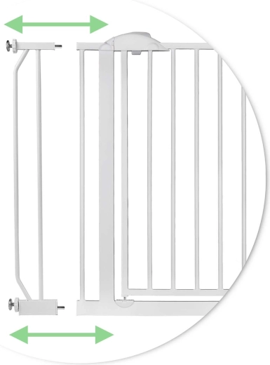 Lățime 75–105 cm cu extensii practice