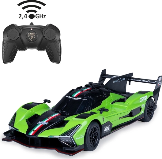 Mașină RC Lamborghini SC63 LMDH 1:24 verde