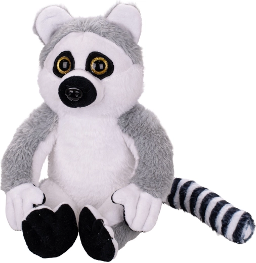 Lemur de pluș 25 cm, în poziție șezând, pentru bebeluși de la naștere
