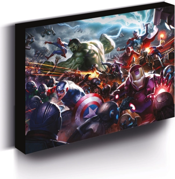 Tablou LED luminos MARVEL 30 × 40 cm