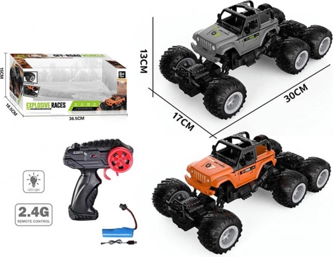 Mașină RC 2,4 GHz cu încărcare USB