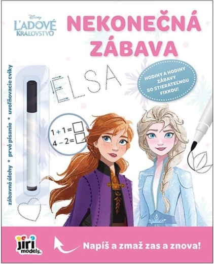 Disney Frozen distracție fără sfârșit – caiet creativ ștergabil cu marker