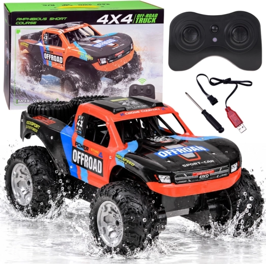 Mașină de teren 4x4 amfibie controlată de la distanță