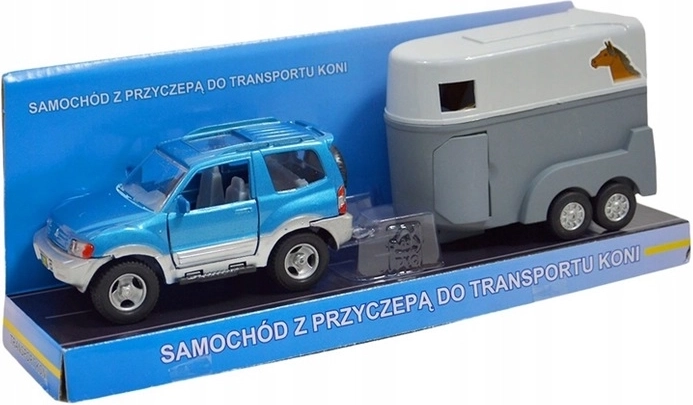 Jeep cu remorcă pentru transportul cailor